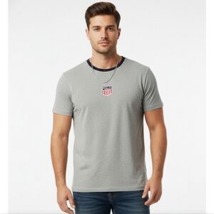 Polo by Ralph Lauren Gray Short Sleeve Tee with Emblem